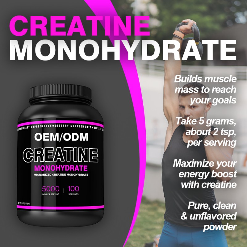 Creatine Monohydrate Powder Supplier - 500g Unflavored Adult