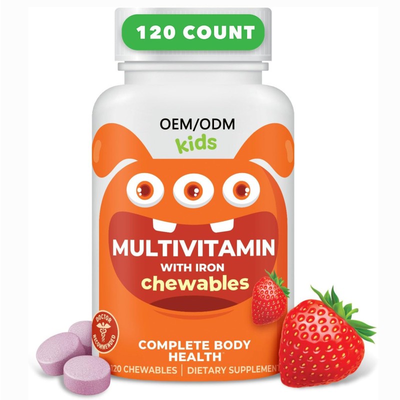 Chewable Multivitamin Tablets Supplier - 120 Count Kids Digestive