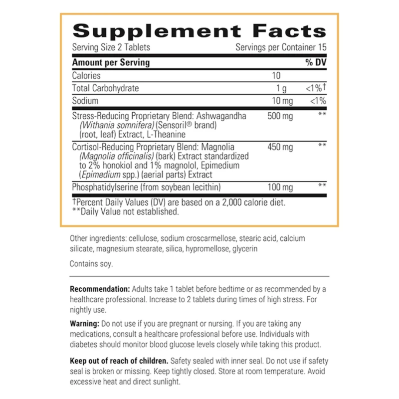 Adrenal Health Tablets Manufacturer - Cortisol Complex Stress Relief