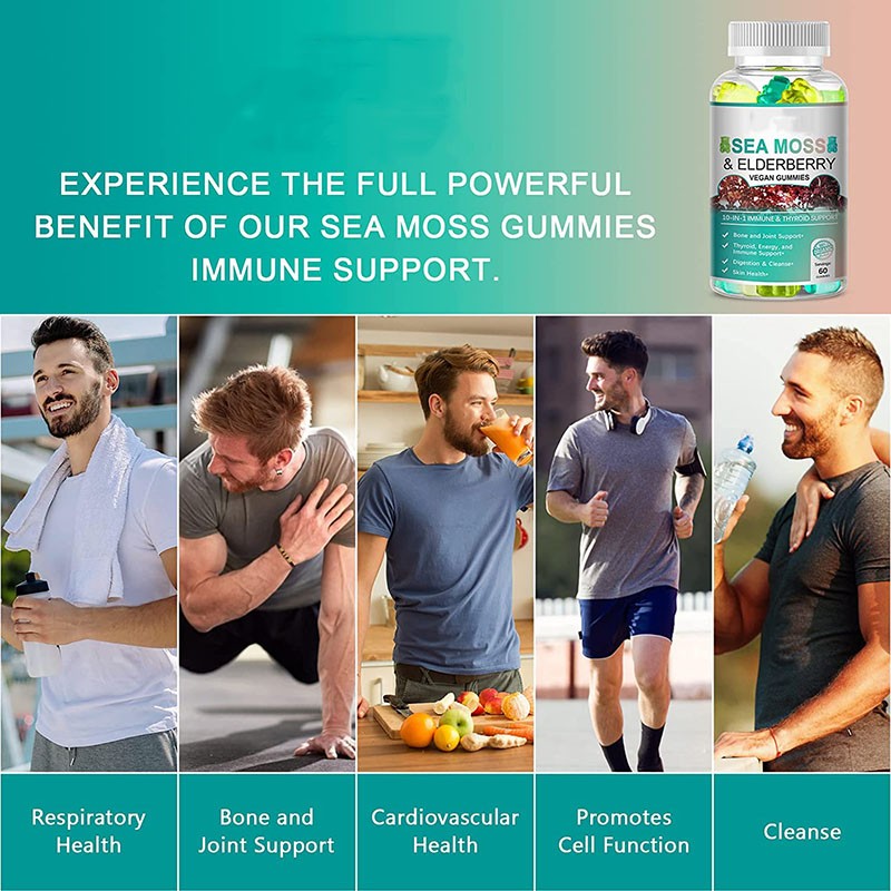 Sea Moss Gummies Manufacturer - Organic Elderberry Resistance