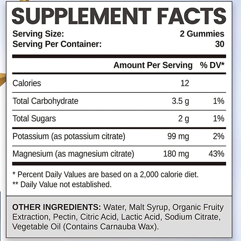 Potassium Magnesium Gummies Factory - OEM Muscle Bone Health