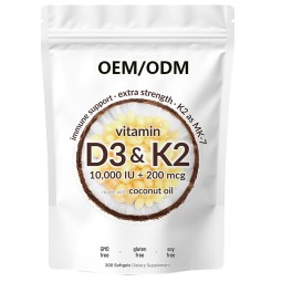 Vitamin D3 K2 Softgels Manufacturer - 10000iu Bone Health Support