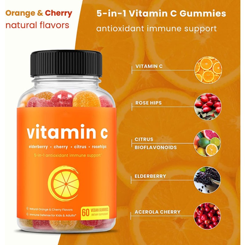 Vitamin C Gummies Manufacturer - Hot Selling Immunity Enhancing