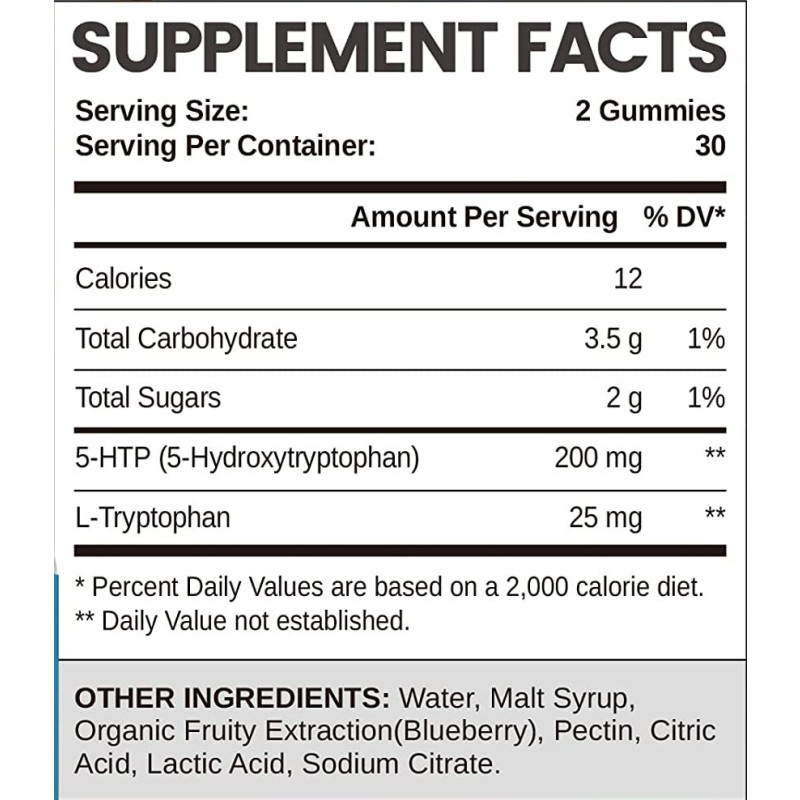 5-HTP Soft Gummy Supplier - OEM Sugar Free Mood Sleep