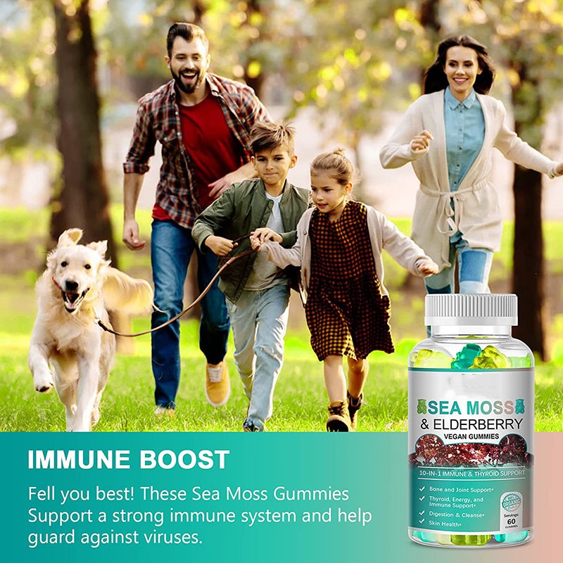Sea Moss Gummies Manufacturer - Organic Elderberry Resistance
