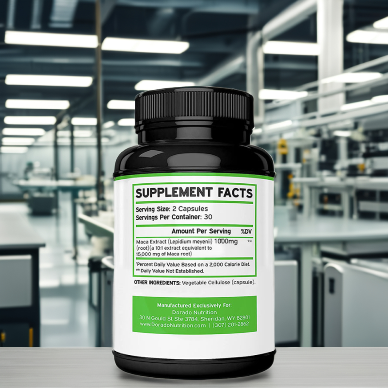 Maca Root Capsules Supplier - OEM Male Function Energy