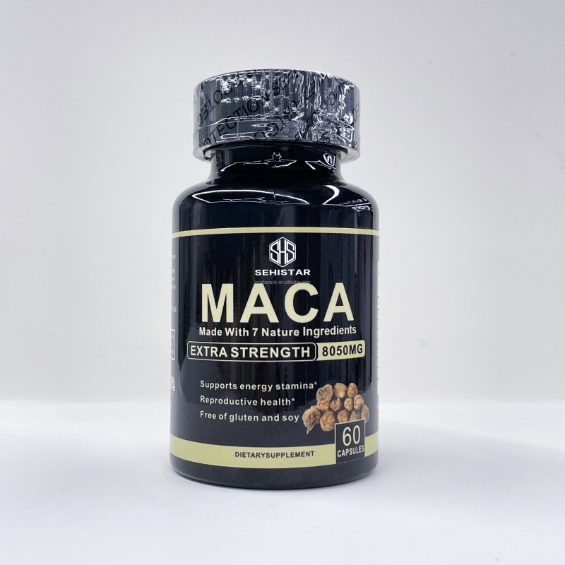Maca Root Capsules Supplier - 60ct Natural Energy Vitality
