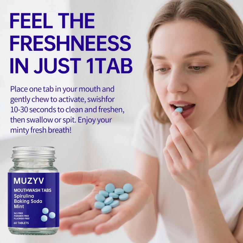 Mouthwash Tablets Manufacturer - Custom Sustainable Mint Chewable