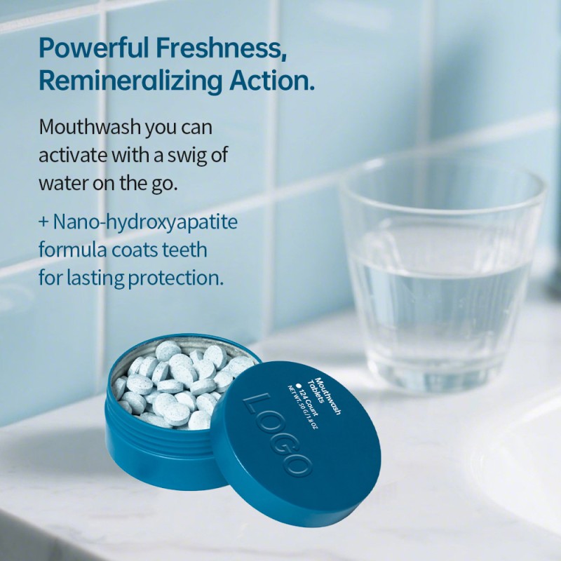 Mouthwash Tablets Factory - Alcohol Free Chewable Plaque Removal