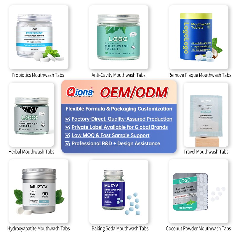 Mouthwash Tablets Factory - OEM Herbal Clove Cinnamon Anti Cavity