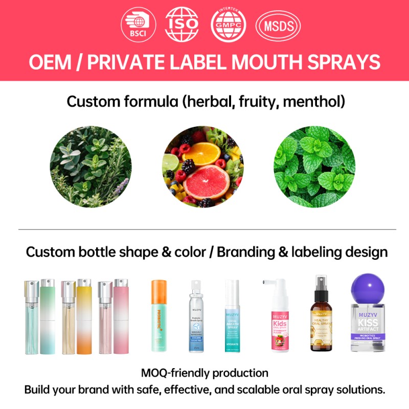 Oral Spray Supplier - Custom Anticavity Fluoride Free Kids