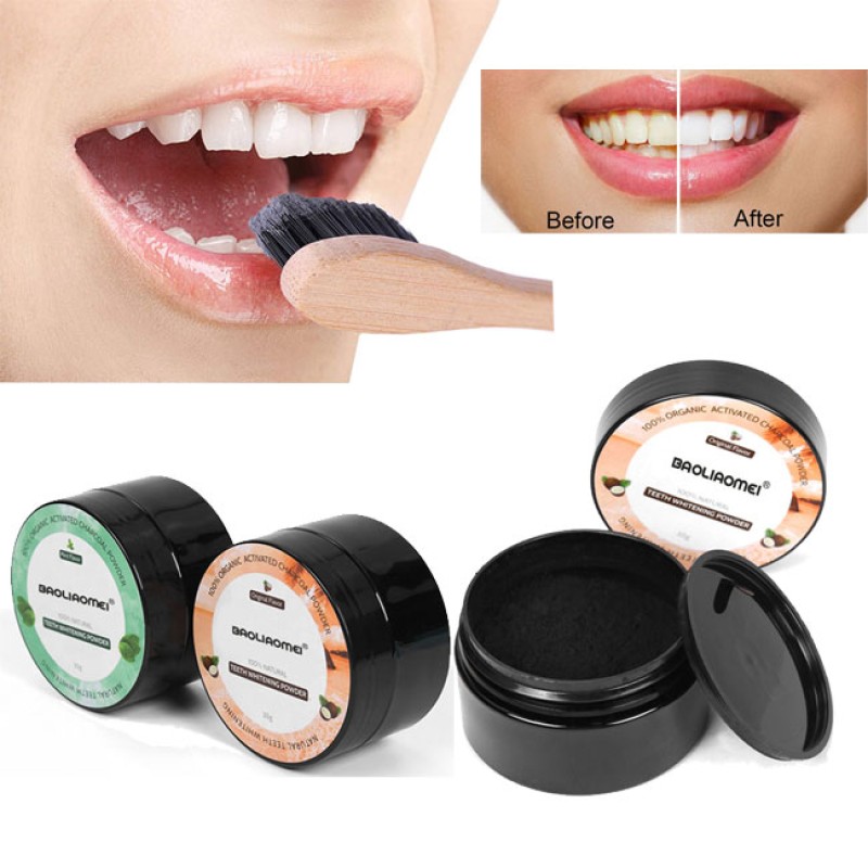 Teeth Whitening Powder Factory - Organic Natural Mint Charcoal