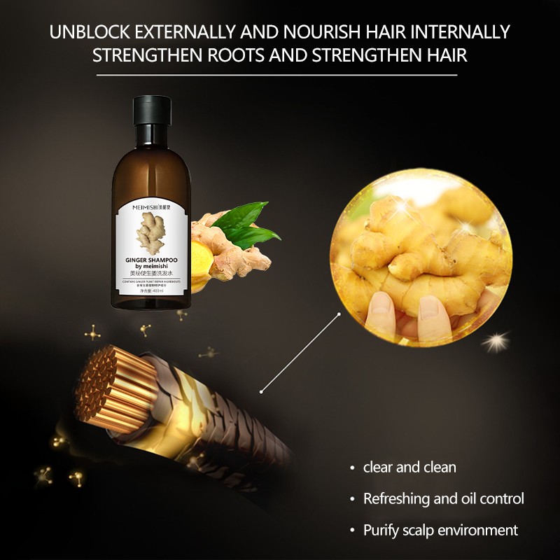 Ginger Shampoo Manufacturer - Natural Organic Liquid Hair Regrowth
