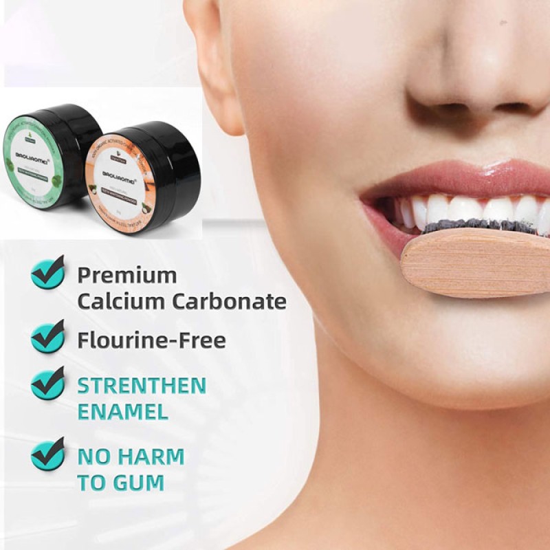 Teeth Whitening Powder Factory - Organic Natural Mint Charcoal