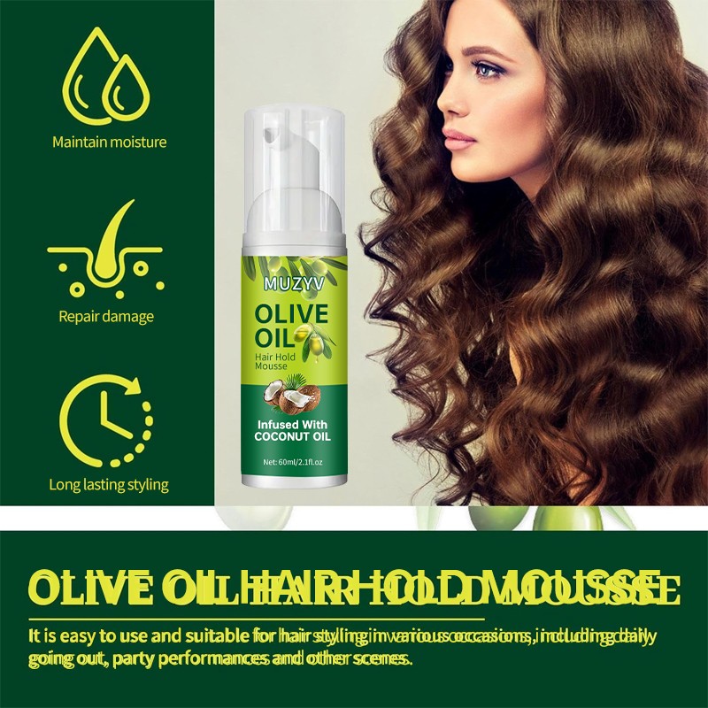 Hair Mousse Manufacturer - Private Label Vegan Olive Styling
