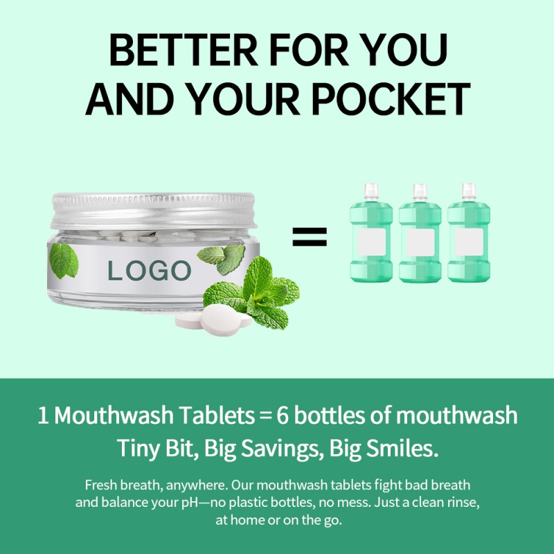 Mouthwash Tablets Factory - OEM Fresh Breath Zero Waste