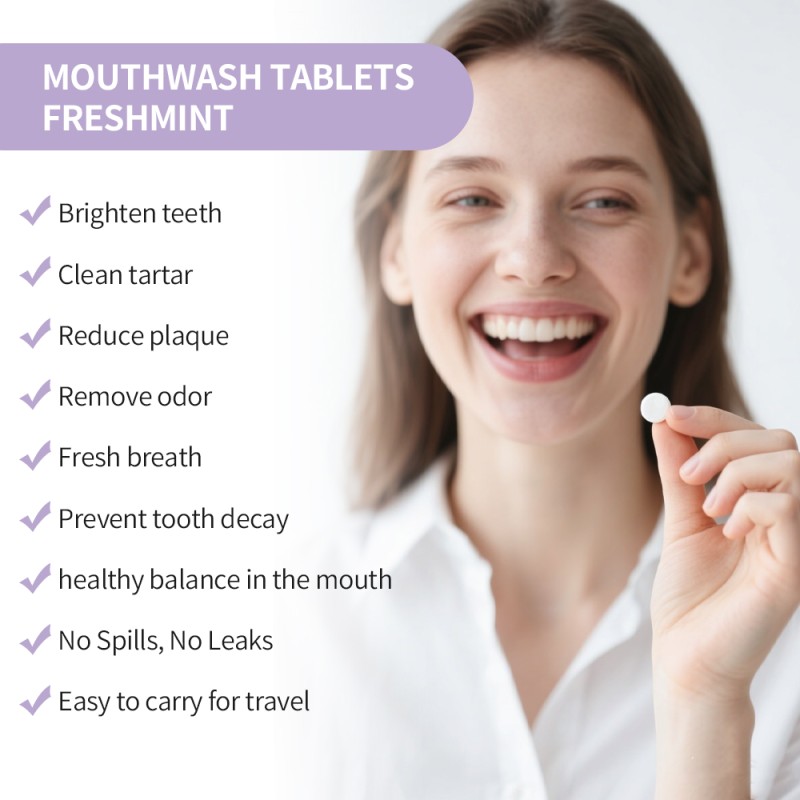 Mouthwash Tablets Manufacturer - Custom Dental Dissolvable Mint