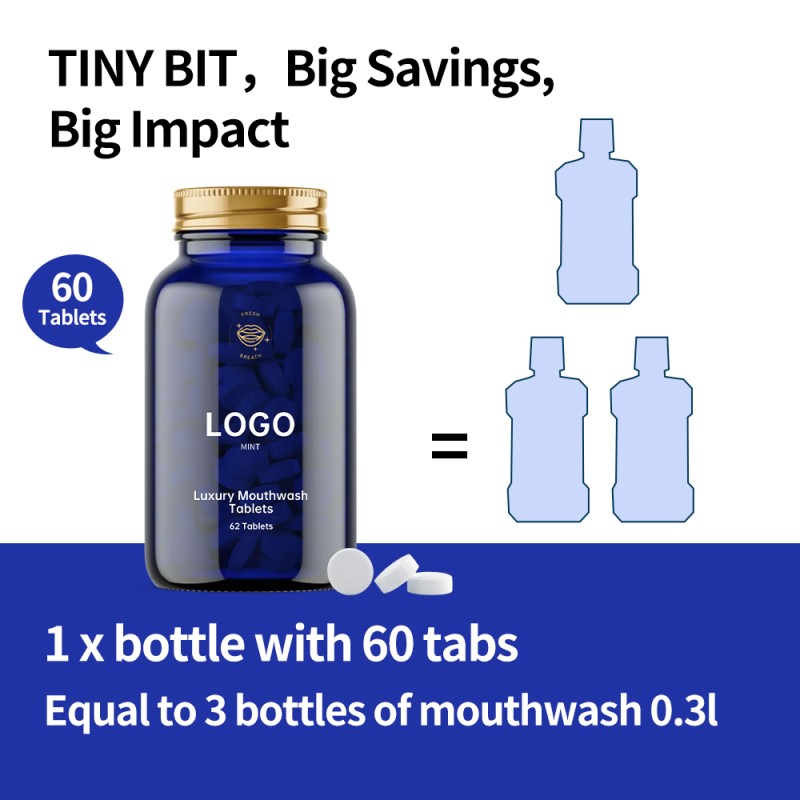Mouthwash Tablets Supplier - OEM No Plastic Bit Alcohol Free