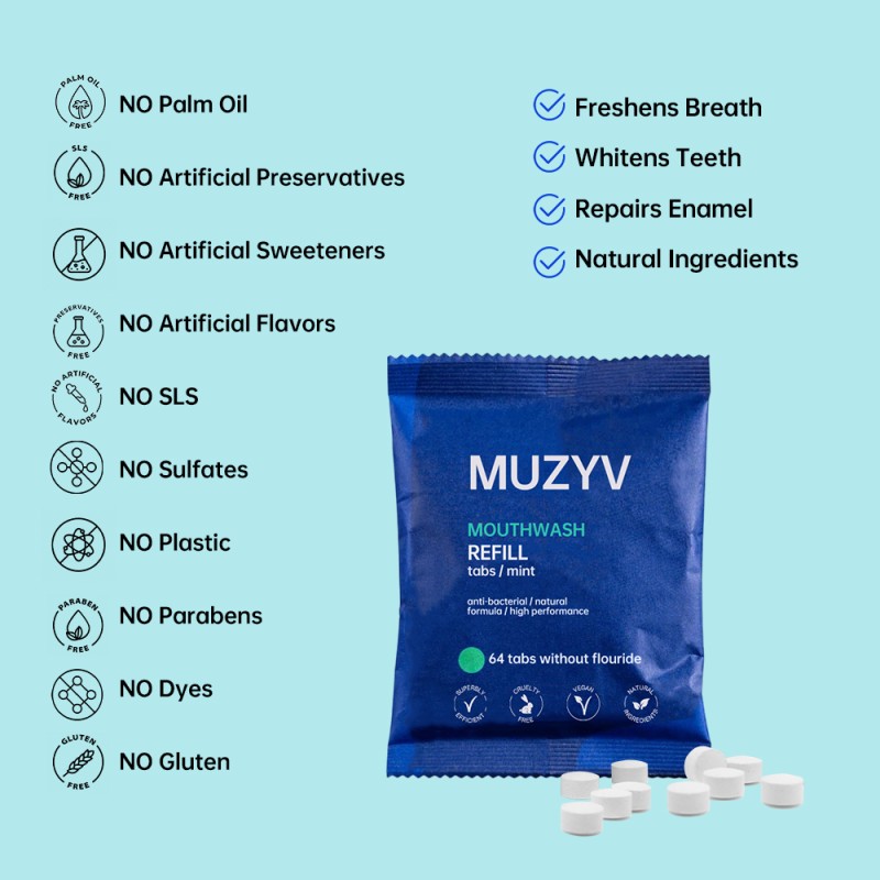 Mouthwash Tablets Manufacturer - OEM No Plastic Anti Bacterial