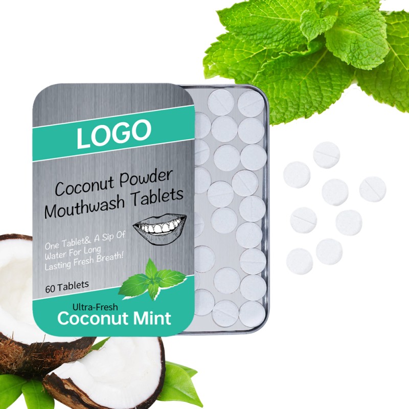 Oral Cleaning Tablets Factory - OEM Coconut Mint Fluoride Free