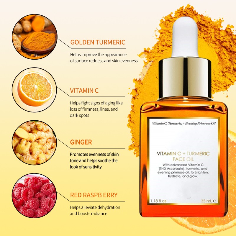 Face Serum Supplier - Private Label Vegan Turmeric Brightening