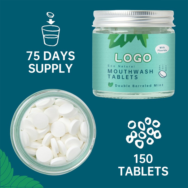 Mouthwash Tablets Supplier - OEM Natural Mint Plaque Reduction