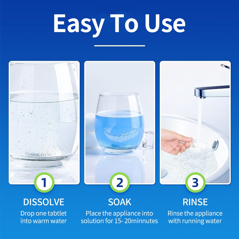 Denture Cleaning Tablets Manufacturer - Remove Stain Plaque Odor