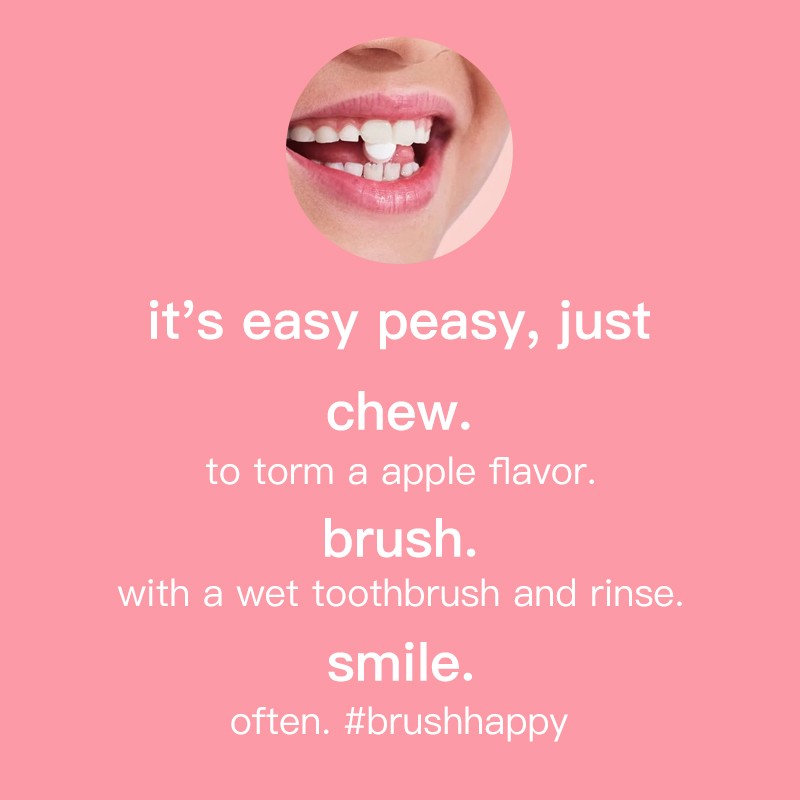 Toothpaste Tabs Manufacturer - Factory Kids Natural Apple