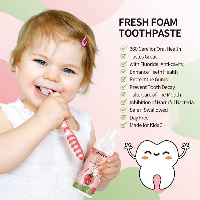 Toothpaste Mousse Manufacturer - OEM Kids Whitening Blueberry