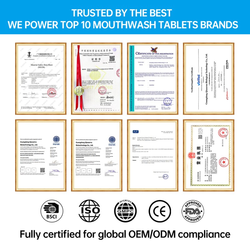 Mouthwash Tablets Manufacturer - OEM No Plastic Anti Bacterial