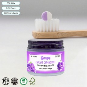 Toothpaste Tablets Factory - OEM Herbal Color Changing Plaque