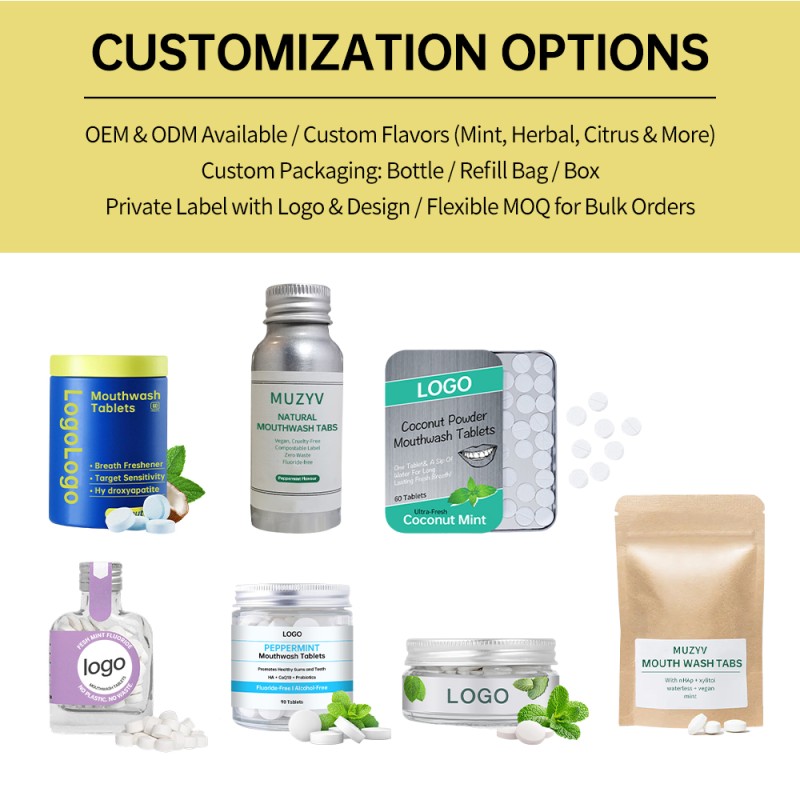 Mouthwash Tablets Manufacturer - Custom Travel Plaque Removal