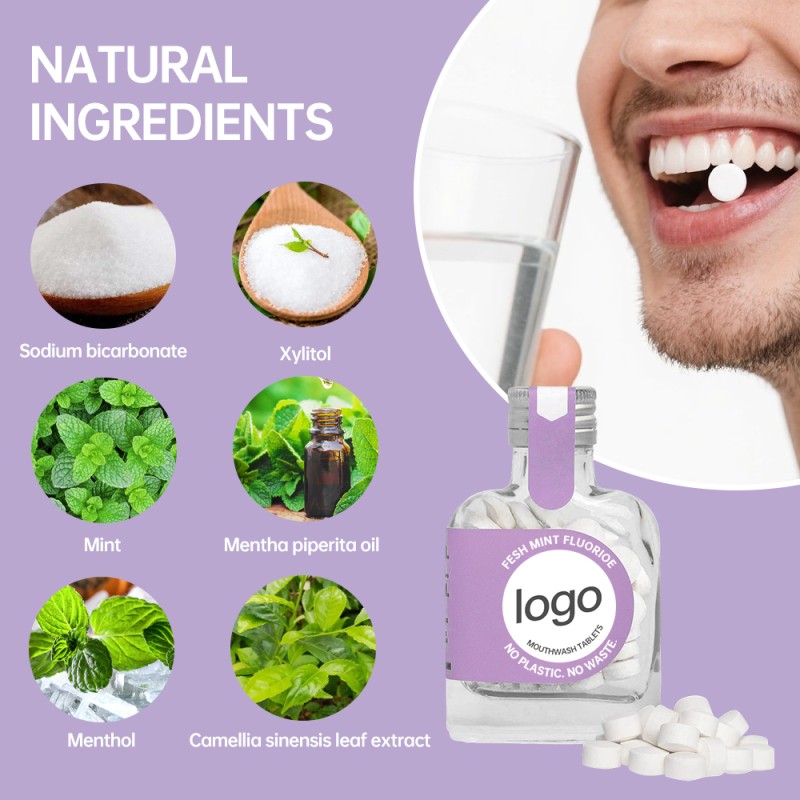 Mouthwash Tablets Manufacturer - Custom Dental Dissolvable Mint