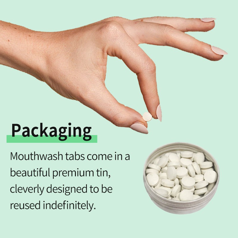 Mouthwash Tablets Supplier - Custom Solid Vegan Fluoride Free