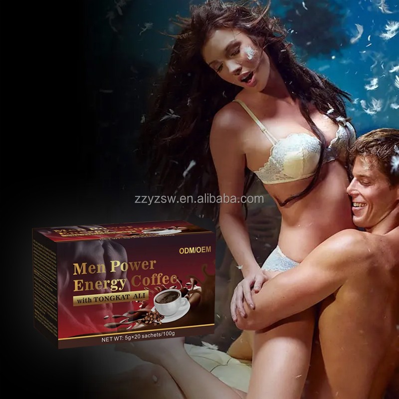 Healthcare Supplement Male Power Drink Tongkat Ali Energy Herbal Healthy Vitality Instant Black Maca Reishi Coffee