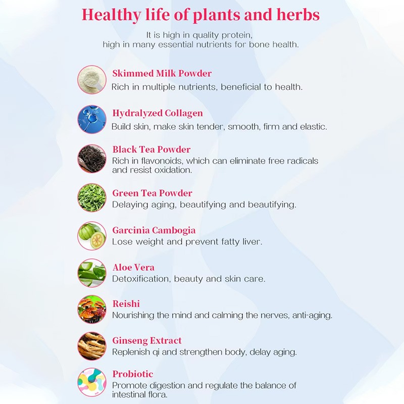 Natural Whitening Milk Tea Powder Beauty Product for Women Delicious and Healthy Skin Whitening Collagen Supplementation