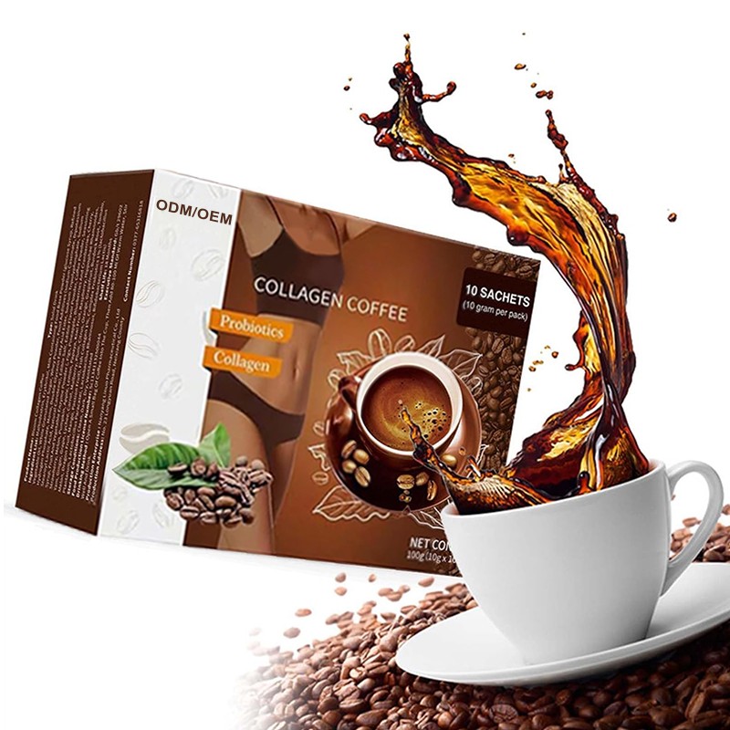 OEM Organic Collagen Protein Management Instant Arabica Coffee Powder De-tox Coffee