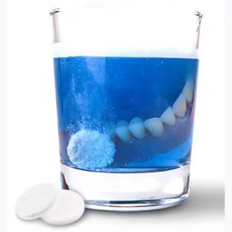 Manufacturer Private Label Effervescent Tablets for Teeth and Denture Cleaning Beauty Products