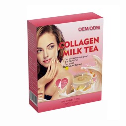 Women's Instant Protein Powder Collagen Milk Tea Supplement Skin Glow Whitening and Detox Not for Pregnant Women