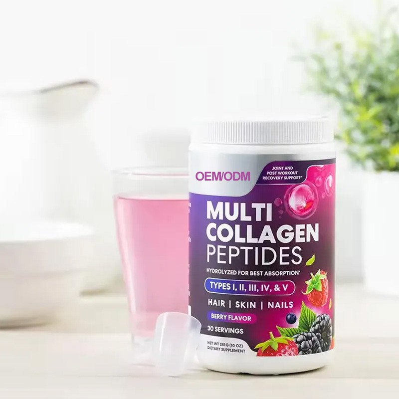 Multi Collagen Pep-tide Hydrolysate Powder Beauty Skin Care Type Healthcare Supplement Hydrolyzed