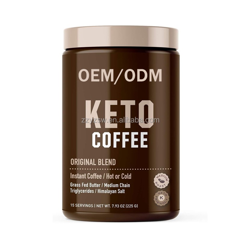 Private Label Slim Keto Coffee Natural Healthy Diet Control MCT Meal Replacement Food Instant Weight-Loss Keto Coffee Slim-ming
