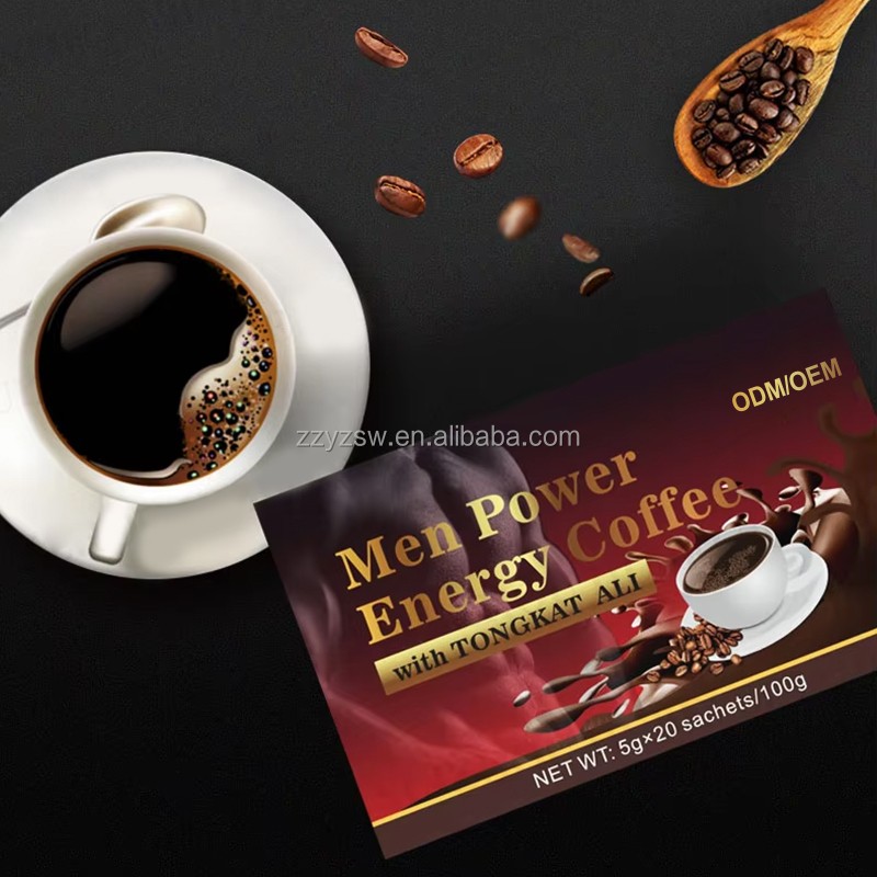 Factory Price Hot Sale X Power Coffee 100% Chinese Herbal Men's Energy Maca Instant Coffee