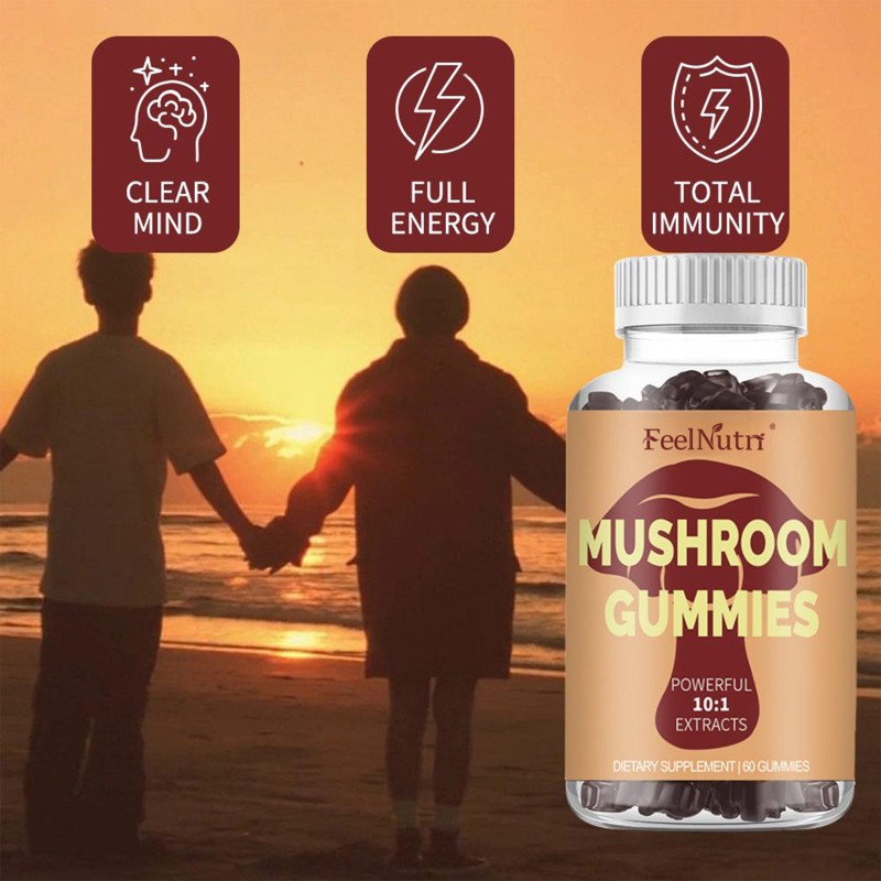 Private Label Mushroom Gummies Vitamins Et Supplements for Adults Effective Antioxidant Beauty Product  Pregnant Women
