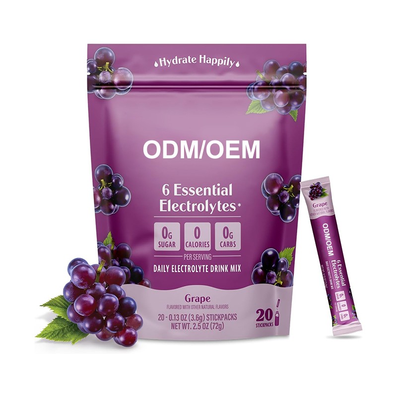 Good Private Label Electrolytes Powder Hydration Drink Quick Replenishing Hydration Powder Electrolyte Powder Sachet