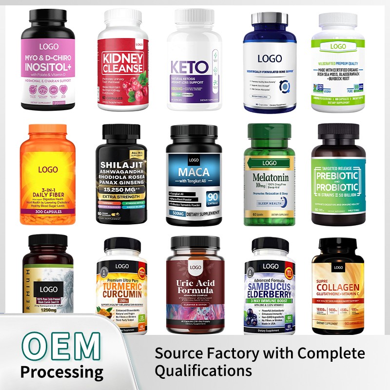 OEM/ODM Natural Shilajit Extract Capsules Highly Absorbable Gluten-Free Non-GMO Herbal Supplements