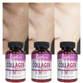 Healthy Collagen Peptides Tablets Vitamin C Biotin for Adult Hair Skin Nail Health Non-Pregnant Individuals Dietary Supplement