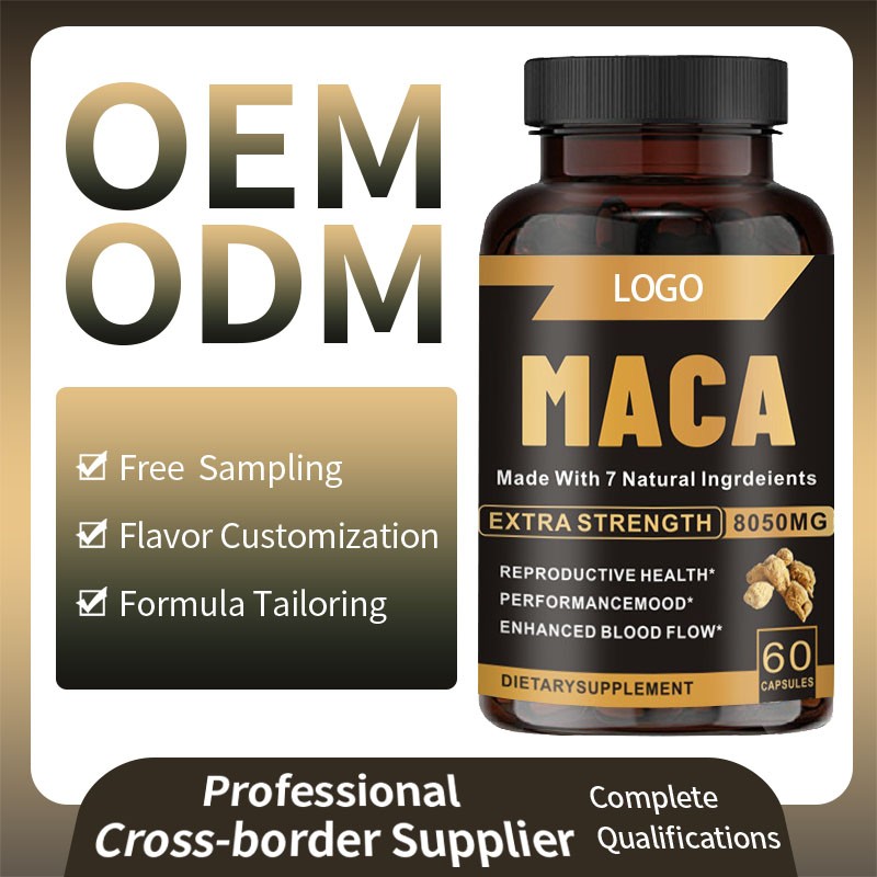 oem capsules OEM ODM Custom Private Label Herbal Supplement Black Maca Root Capsules for Strong Man Power and Women Butt Hips Enlargement capsule supplements