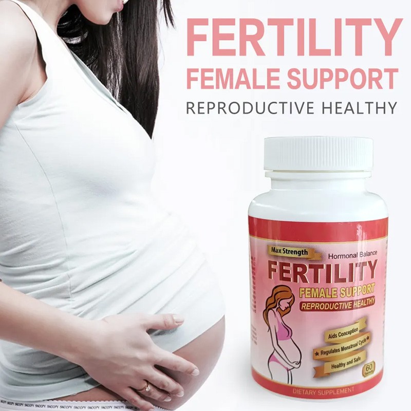 Women's Fertility Boost Tablet Supplement Herbal Supplements for Hormonal Balance Conception Pregnancy Health Female Fertility