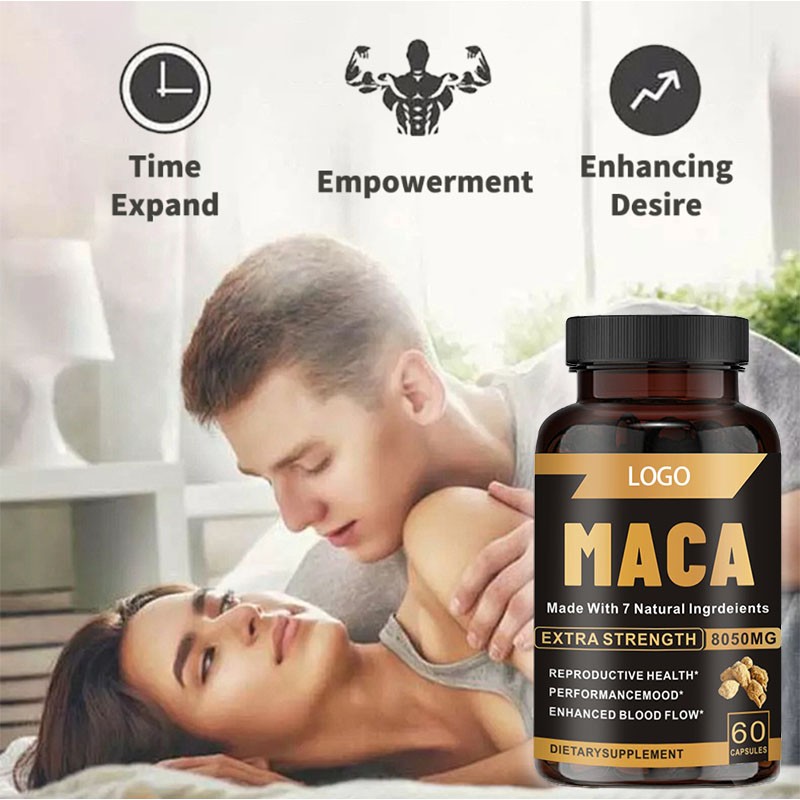 oem capsules OEM ODM Custom Private Label Herbal Supplement Black Maca Root Capsules for Strong Man Power and Women Butt Hips Enlargement capsule supplements