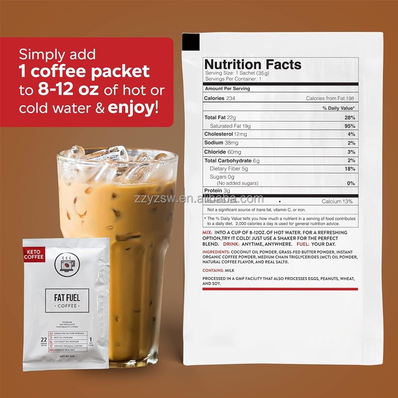 Original Healthy Flavor Keto Instant Coffee Suppress Appetite Burn Fat Green Coffee for Adult Weight-Loss Powder Dosage Form